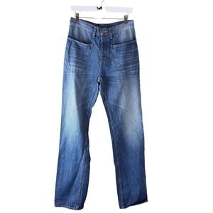 Ouigi Theodore for Sun Stone Jeans Womens‎ 29 Denim Patch High Rise Straight